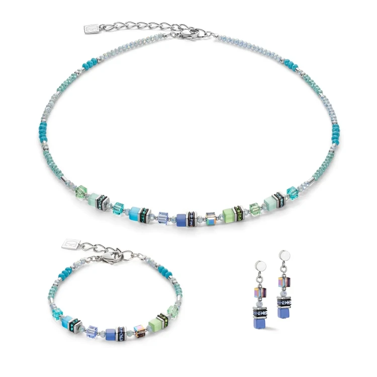 Колье Coeur de Lion Blue-Green 4562/10-0705