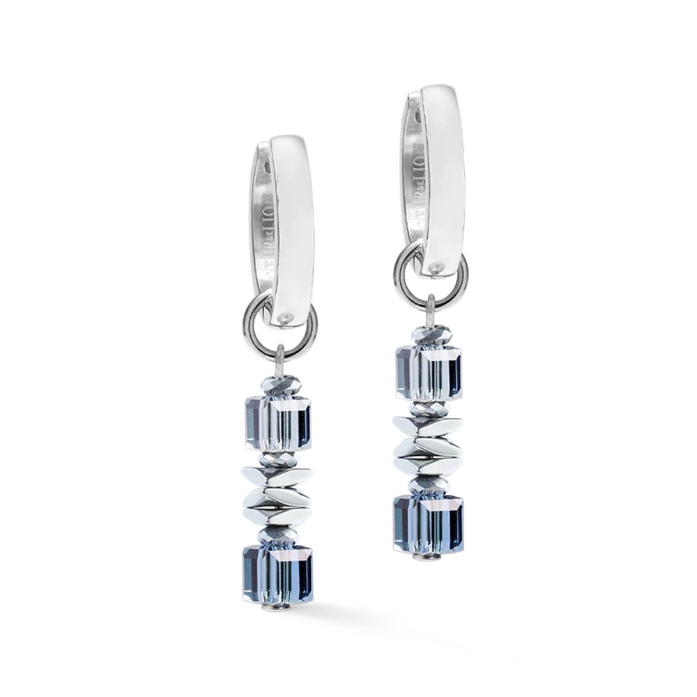 Серьги Coeur de Lion Hoop Blue-Grey 3044/21-0712