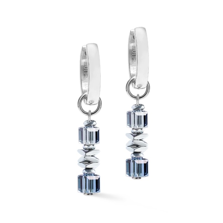 Серьги Coeur de Lion Hoop Blue-Grey 3044/21-0712