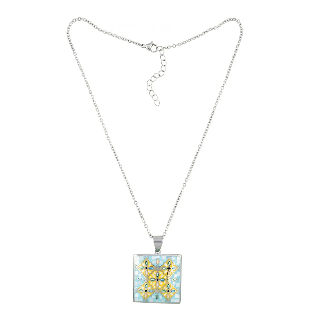 Колье Fiore Luna ENAMEL BLUE BP03194-4 M/S