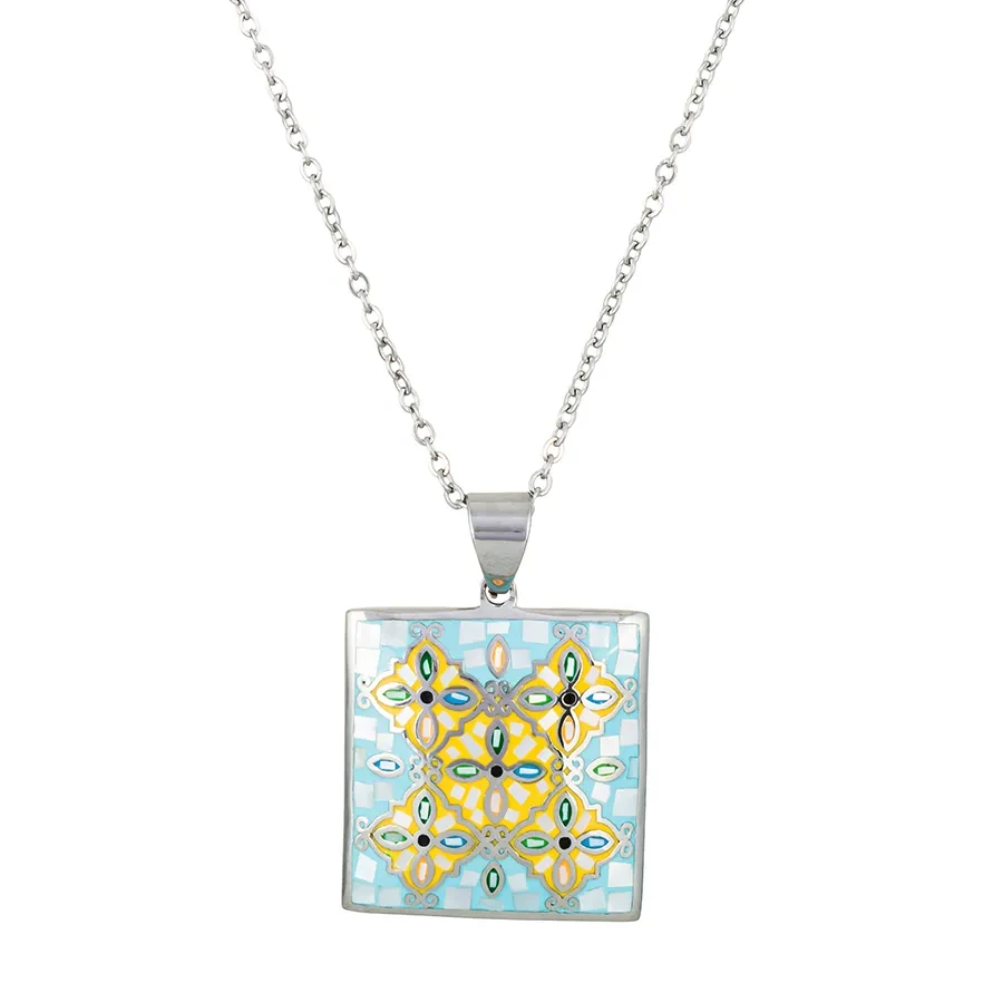 Колье Fiore Luna ENAMEL BLUE BP03194-4 M/S