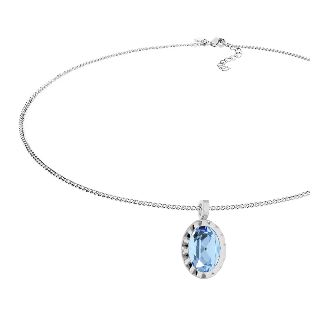 Колье Qudo TIVOLA UNICA big (S/P) Aquamarine 3cm 420527