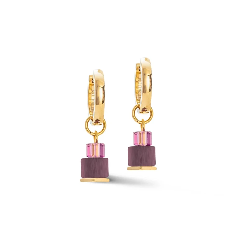 Серьги Coeur de Lion Purple-Red 4712/21-0803