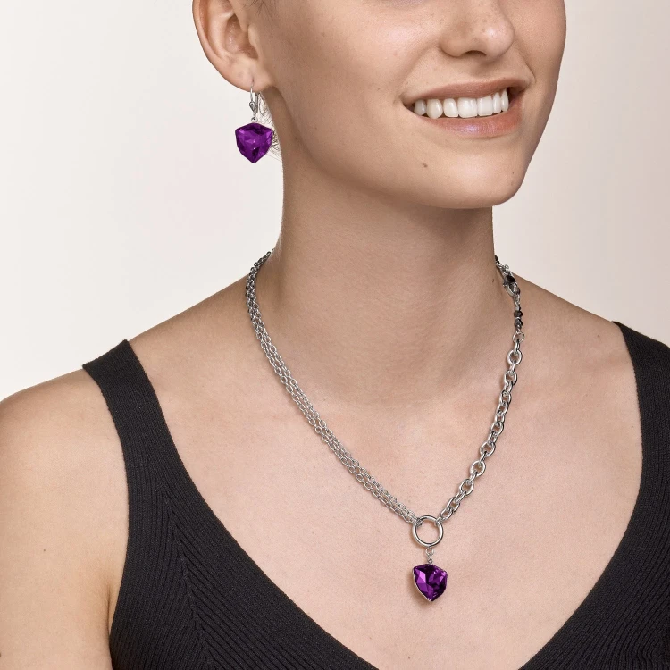Колье Coeur de Lion Magic Crystal Amethyst 5054/10-0824