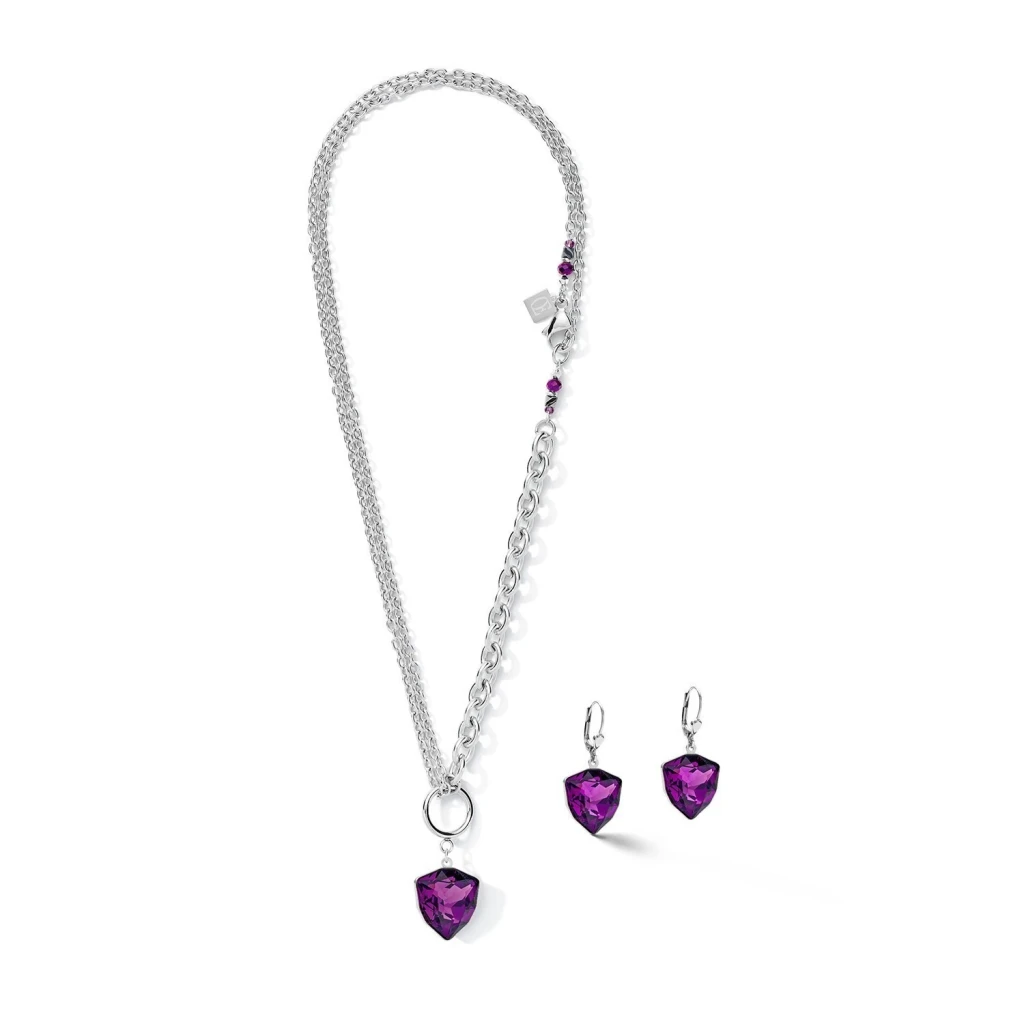Колье Coeur de Lion Magic Crystal Amethyst 5054/10-0824