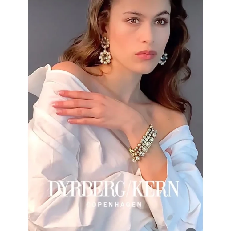 Браслет Dyrberg Kern CONIAN SG CRYSTAL / WHITE PEARL 450157