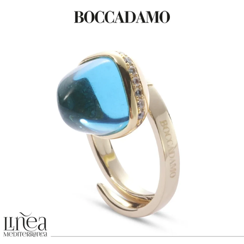 Кольцо Boccadamo Caleida KAN001DM  BL/G