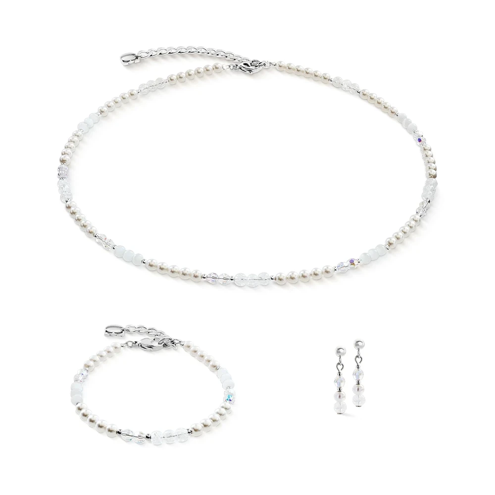 Серьги Coeur de Lion White-Silver 4245/21-1417