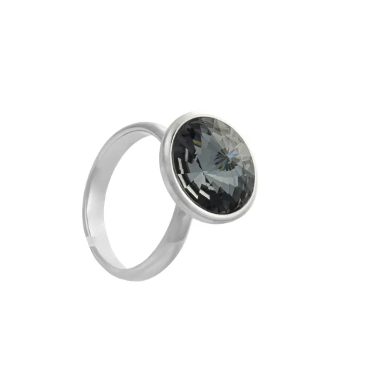 Кольцо Fiore Luna Silver night K1802.3 BW/S