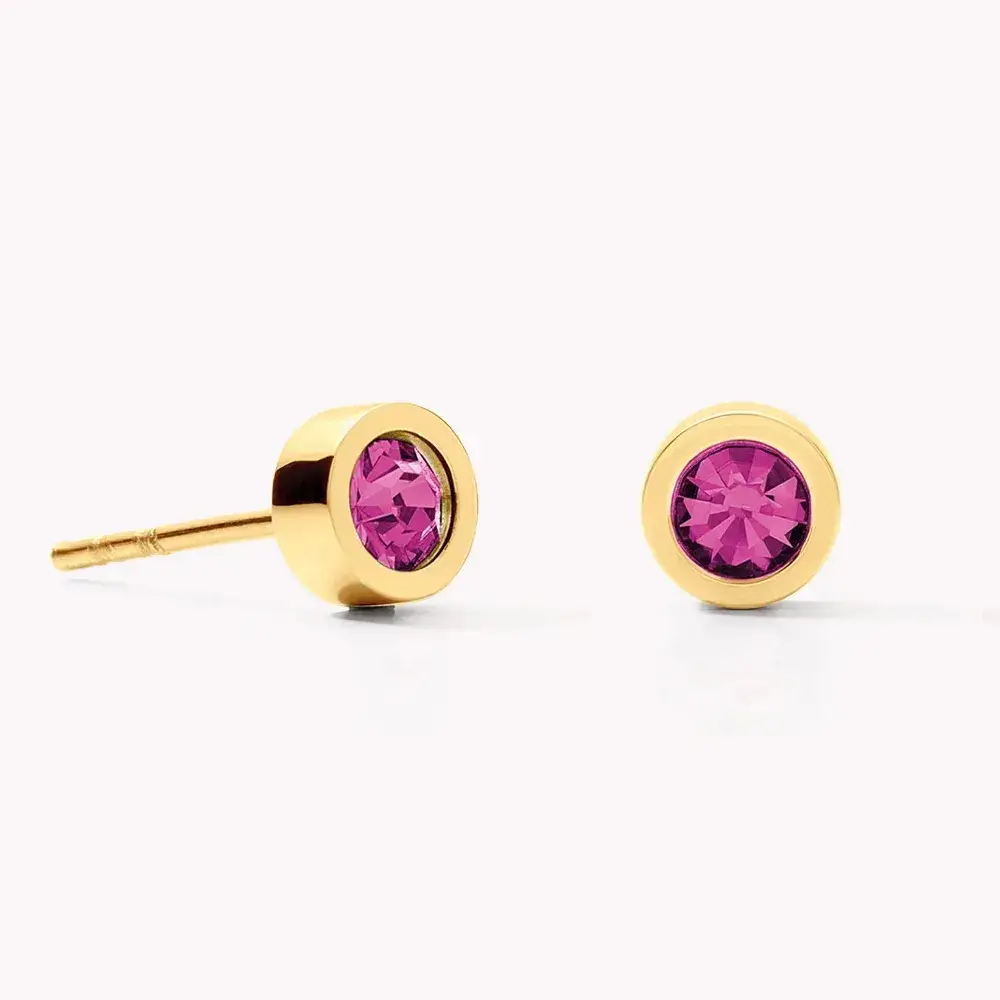 Пусеты Coeur De Lion Pink-Gold 0227/21-0416
