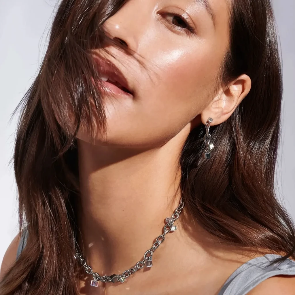 Колье Coeur de Lion Crystal-Silver 5063/10-1817