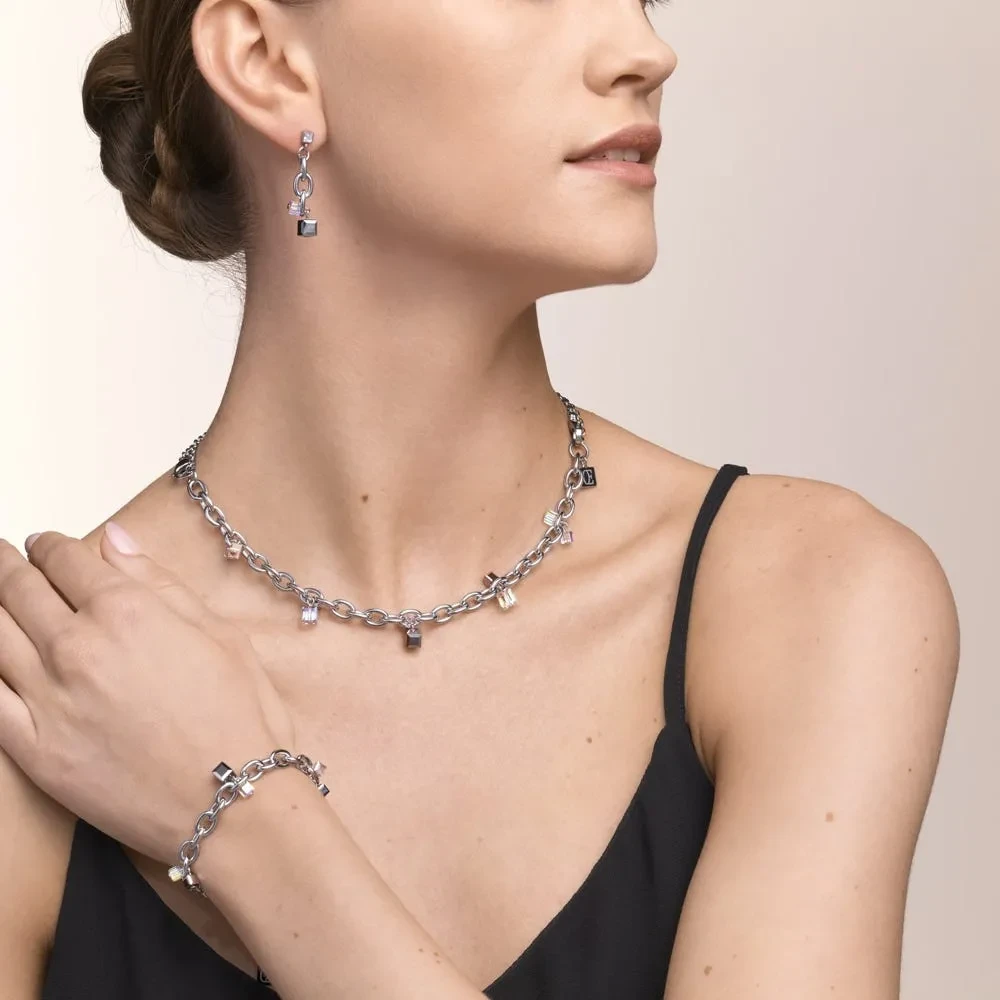 Колье Coeur de Lion Crystal-Silver 5063/10-1817