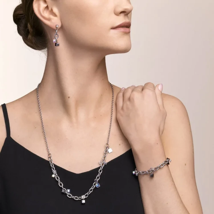 Колье Coeur de Lion Crystal-Silver 5063/10-1817