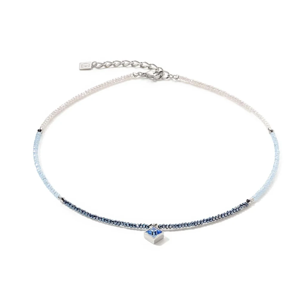 Колье Coeur de Lion Light Blue-Silver 6006/10-0741