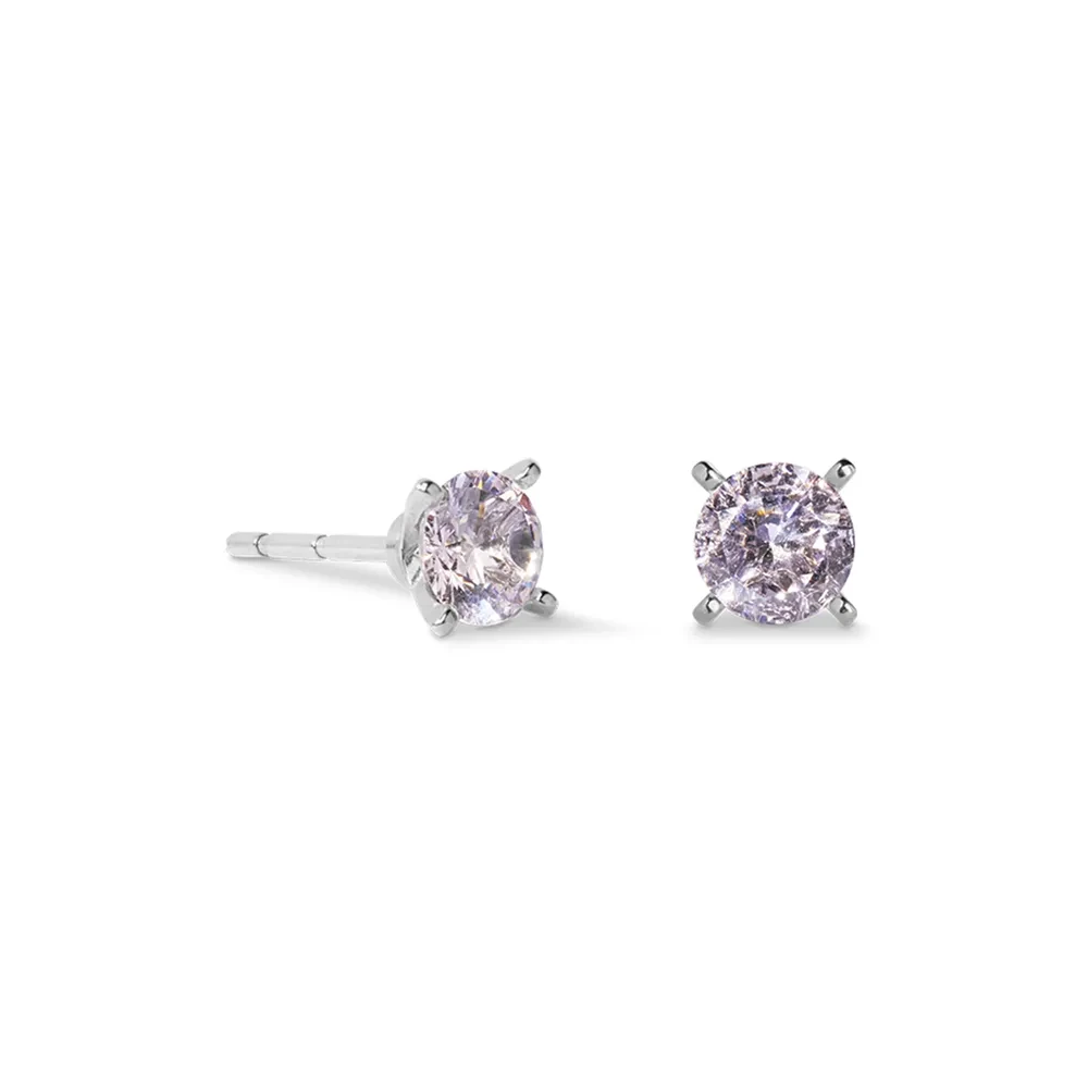 Серьги Coeur de Lion Rose-Silver 0207/21-1917