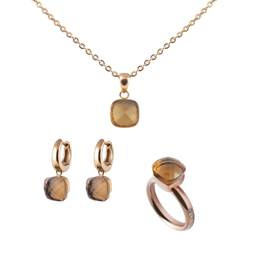 Кольцо Qudo Firenze champagne 17.2 мм 612084 BR/RG
