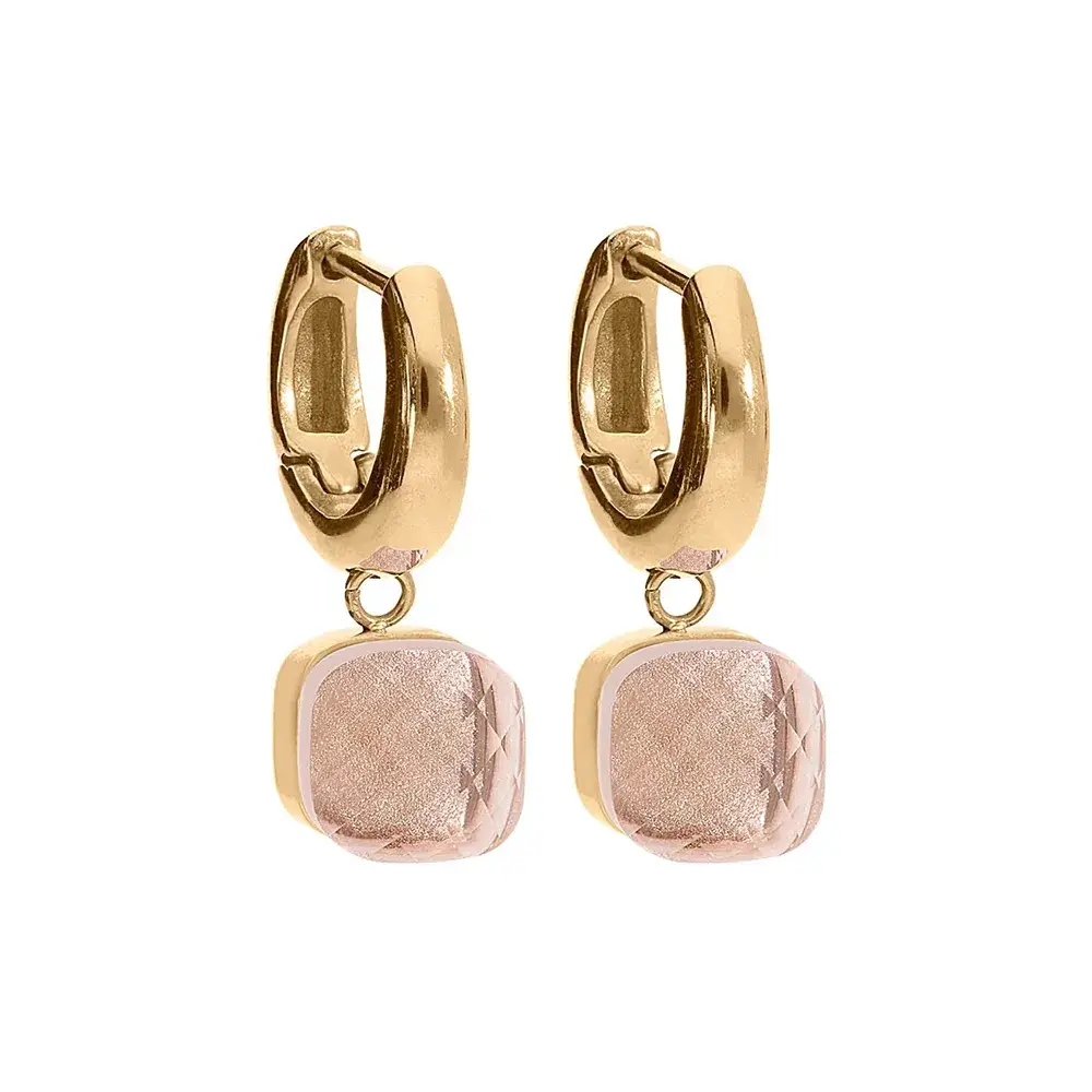 Серьги Qudo FIRENZE (G) Light Peach 107001/20-4205