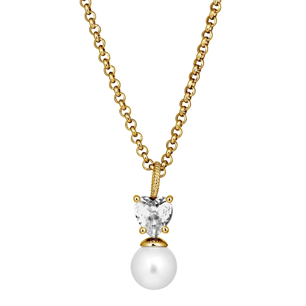 Колье Dyrberg Kern COLUME SG CRYSTAL / WHITE PEARL 480119