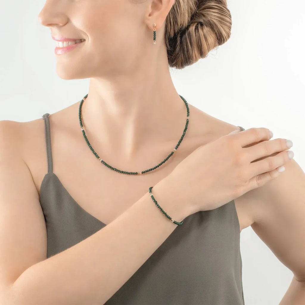 Колье Coeur de Lion Dark Green 2033/10-0521