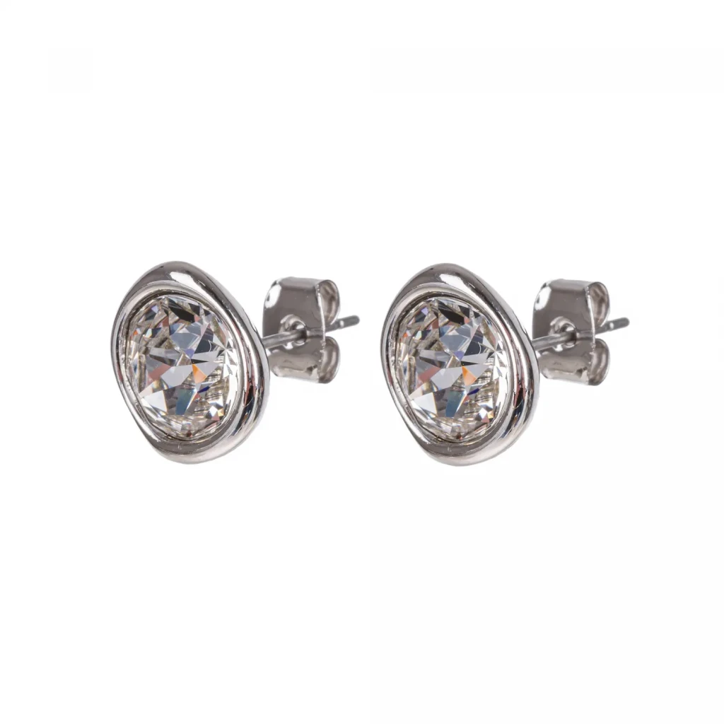 Fiore Luna Пусеты Crystal A1909.M1 BW/S