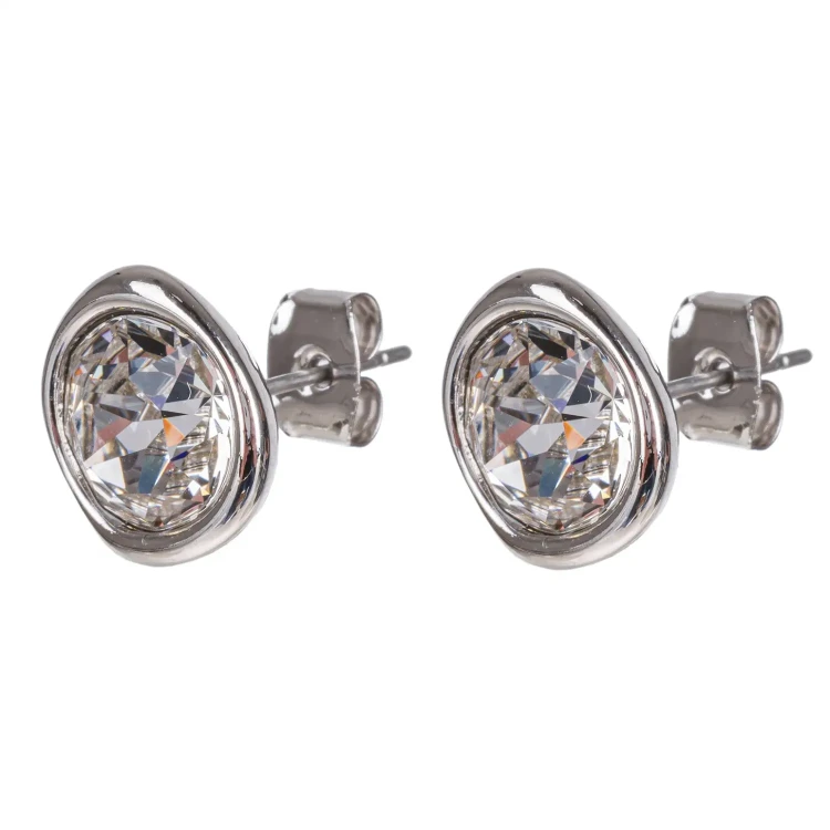 Fiore Luna Пусеты Crystal A1909.M1 BW/S