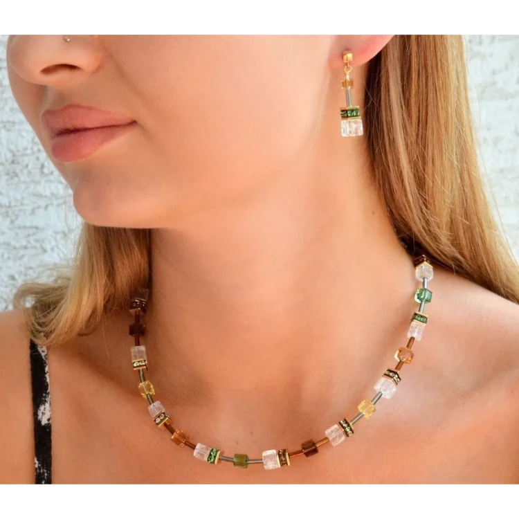 Серьги Coeur de Lion Olive-Brown 3018/21-0911