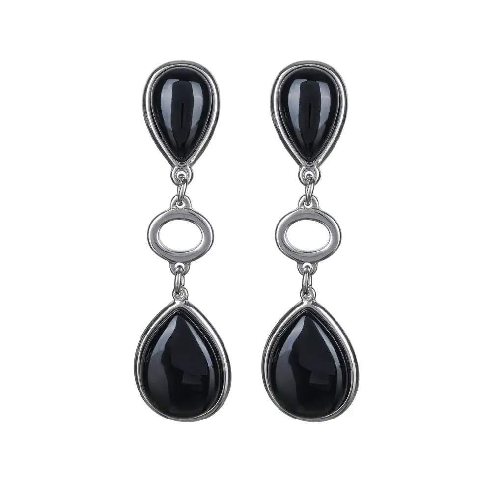 Серьги Possebon Agata Preto A0585.4 S