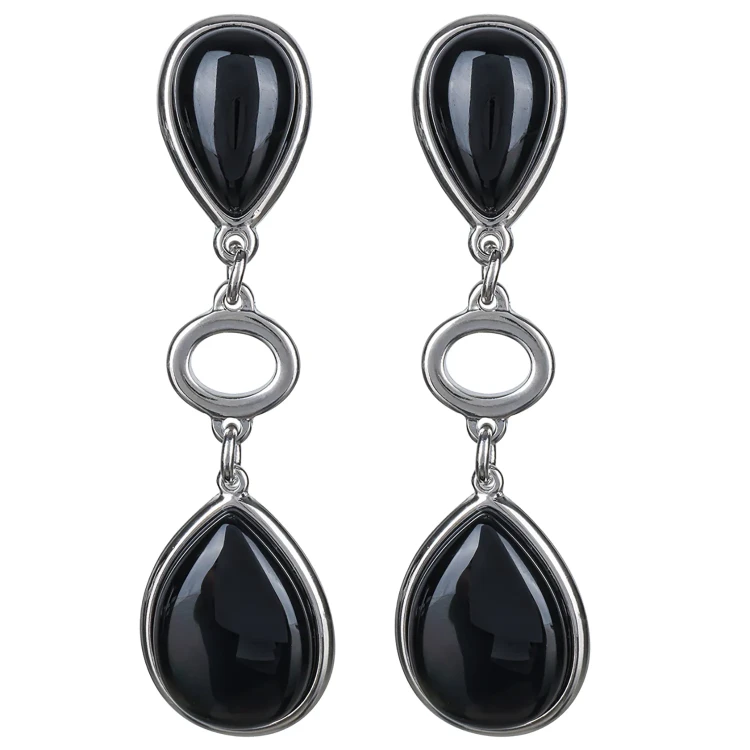 Серьги Possebon Agata Preto A0585.4 S