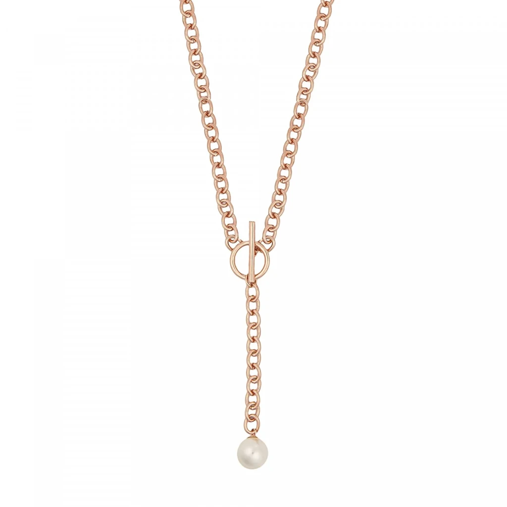 Колье Fiore Luna Pearl B2103PE-N05.1 BW/RG