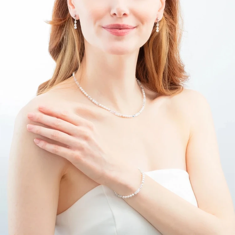 Колье Coeur de Lion White-Silver 4245/10-1417