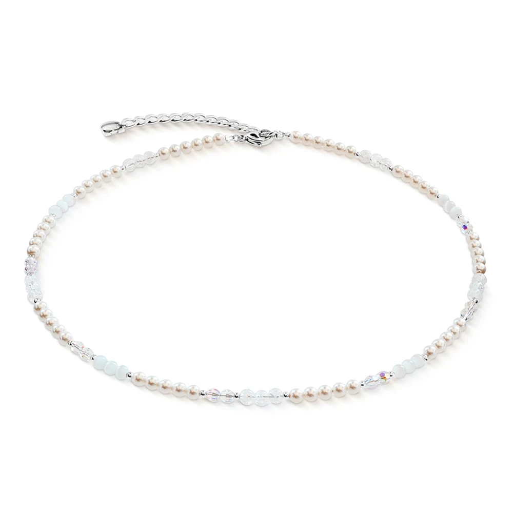 Колье Coeur de Lion White-Silver 4245/10-1417