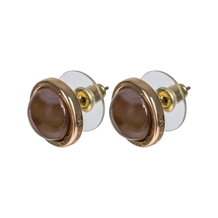 Fiore Luna Пусеты COFFE AGATE LE1107 BR/G