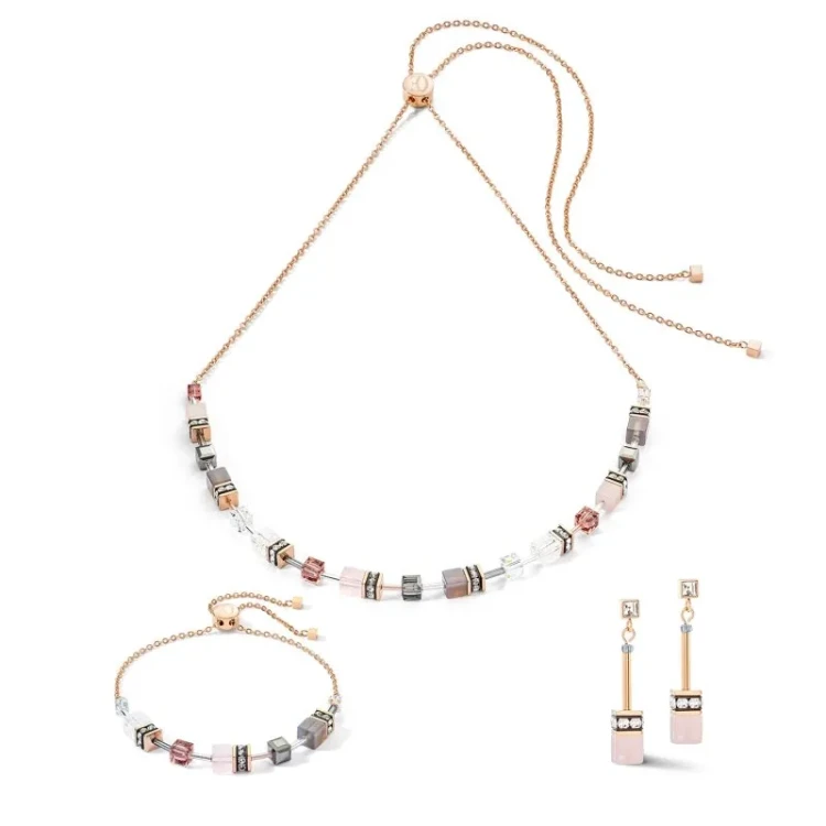 Серьги Coeur de Lion Rose-Grey 3035/21-1912