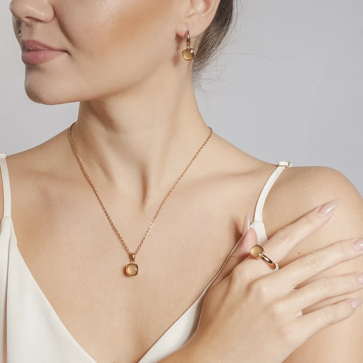 Колье Qudo Firenze champagne 400353.1 BR/RG