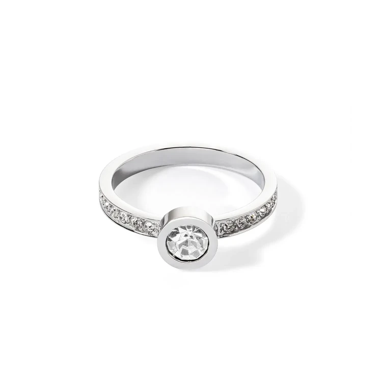 Coeur de Lion Кольцо Coeur de Lion Crystal-Silver 16.5 мм 0228/40-1817 52