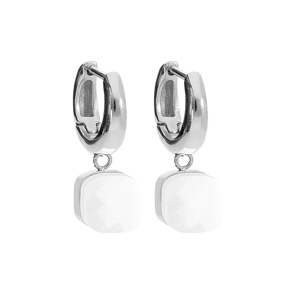 Серьги Qudo FIRENZE (S) White 107000/20-5420