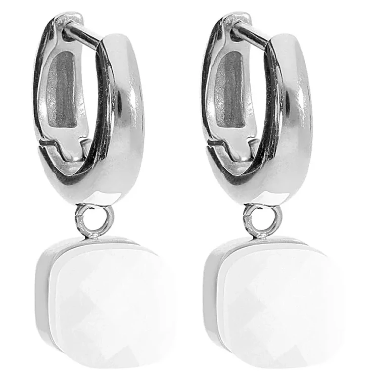 Серьги Qudo FIRENZE (S) White 107000/20-5420