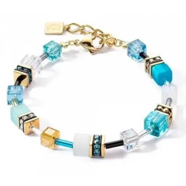 Браслет Coeur de Lion Turquoise-Gold 2838/30-0616
