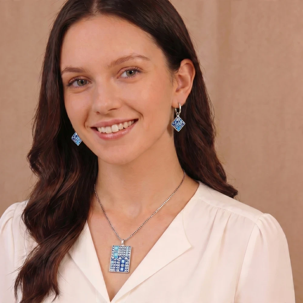 Серьги Fiore Luna AE01318-15 BL
