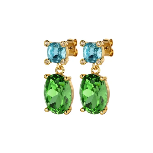 Серьги Dyrberg Kern ANTONIA SG AQUA/GREEN 420093 BL/G/G