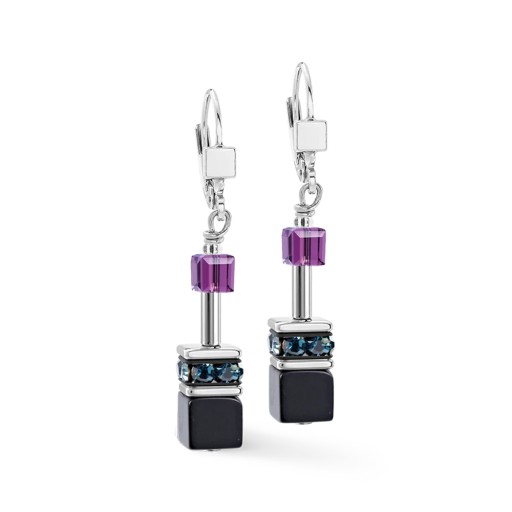 Серьги Coeur de Lion Purple-Grey 4905/20-0812