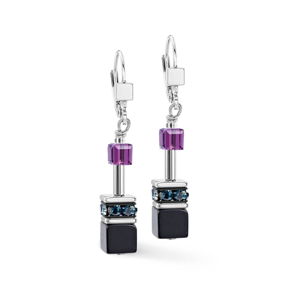 Серьги Coeur de Lion Purple-Grey 4905/20-0812