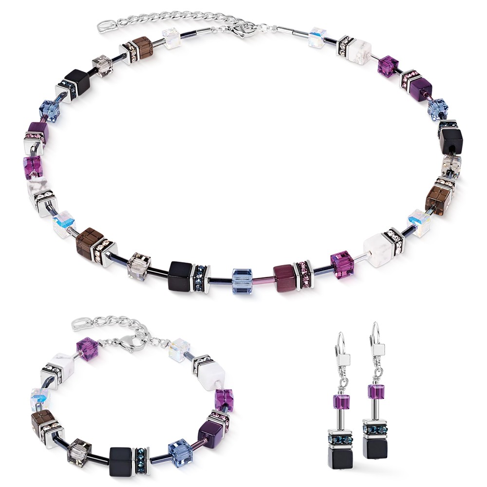 Серьги Coeur de Lion Purple-Grey 4905/20-0812