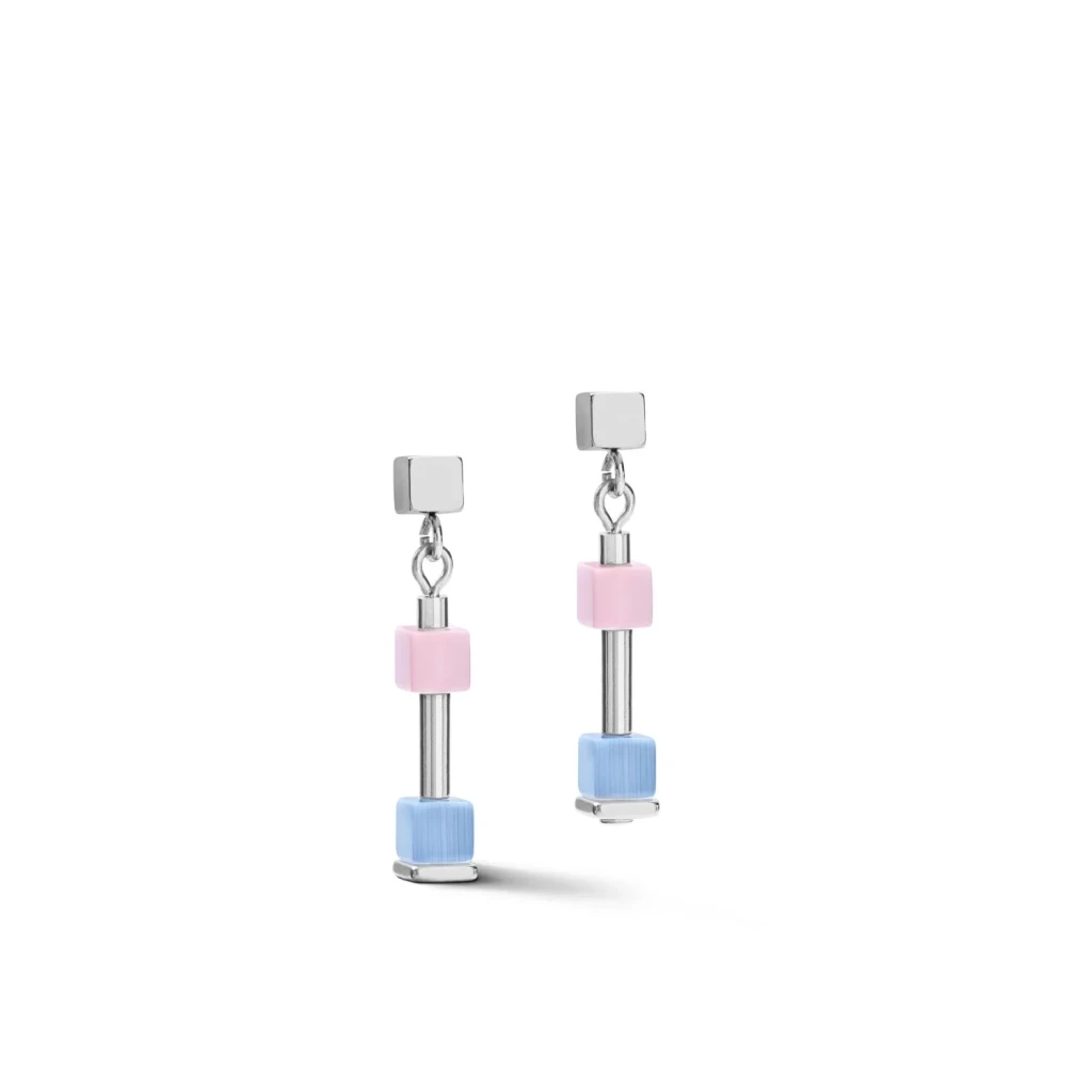 Серьги Coeur de Lion Fine Pastel Blue-Rose 5028/21-0719
