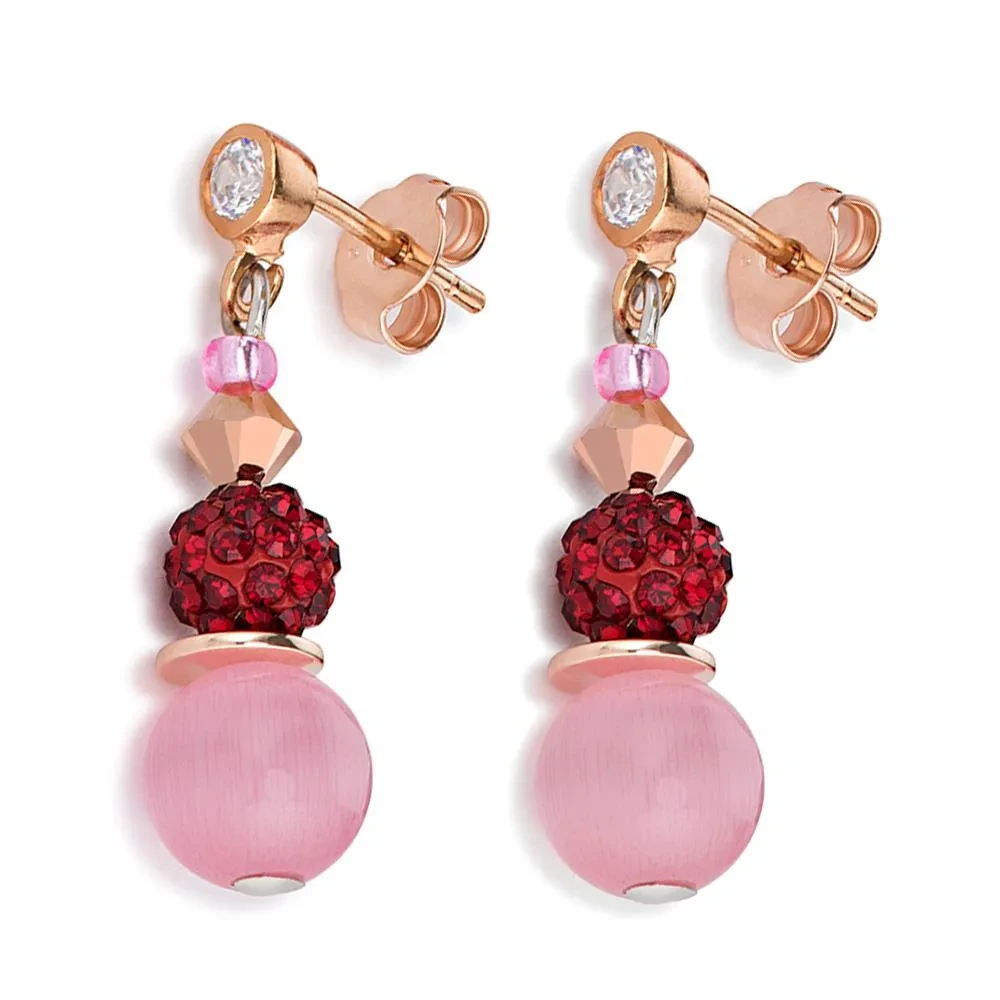 *Серьги Coeur de Lion Red-Rose *4864/21-0319