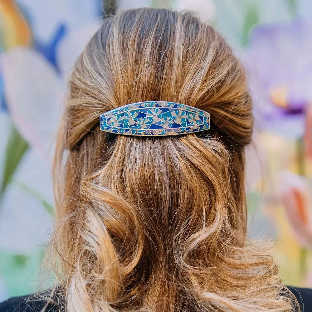 Заколка для волос Clara Bijoux Васильки G76805 BL/S