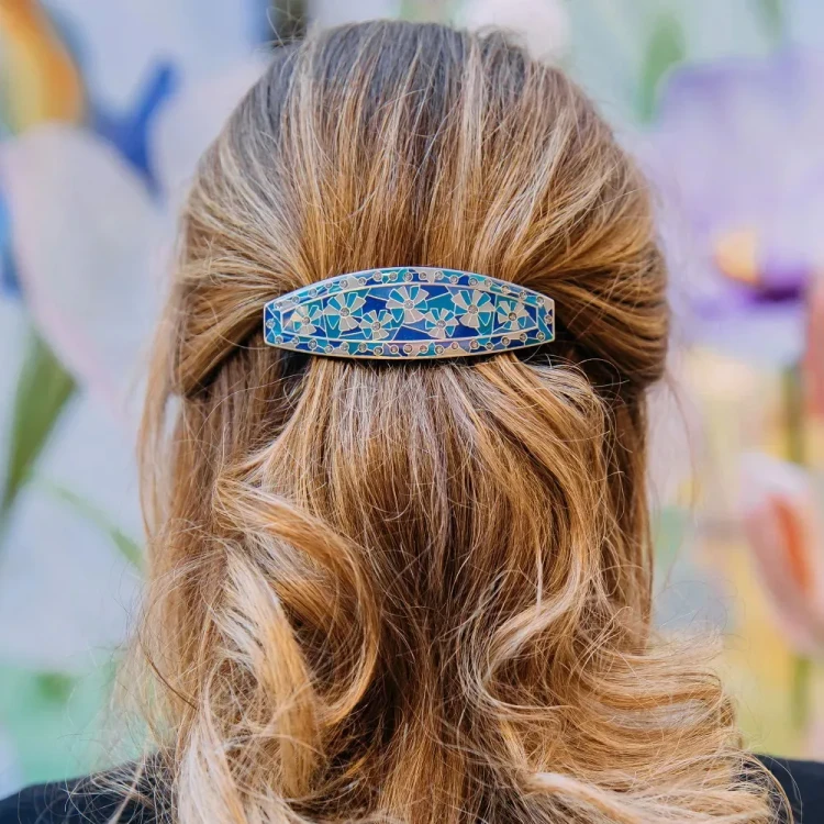 Заколка для волос Clara Bijoux Васильки G76805 BL/S