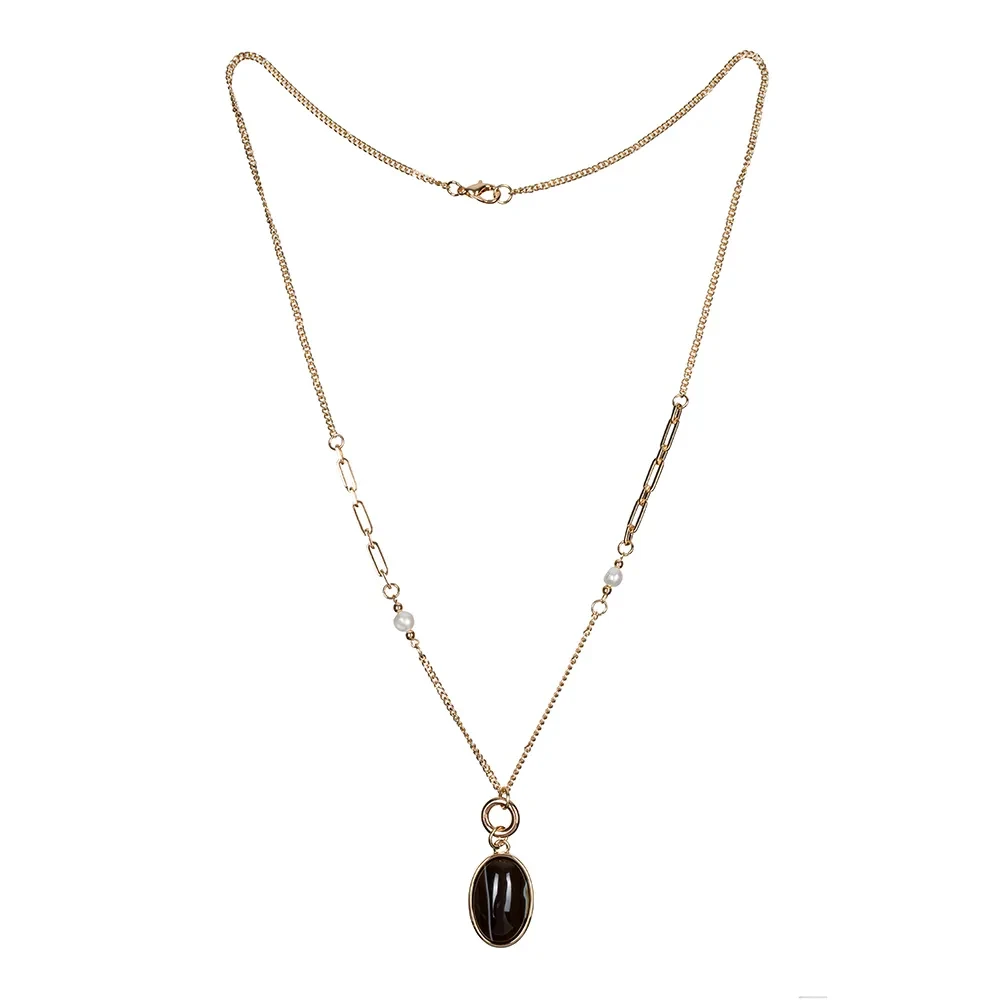 Колье Fiore Luna COFFE AGATE LN5153 BR/G