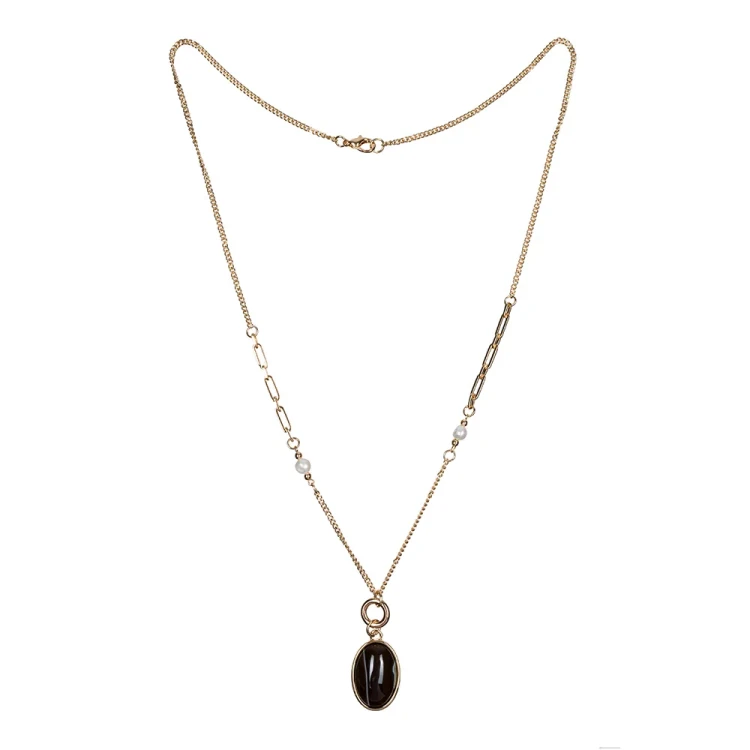 Колье Fiore Luna COFFE AGATE LN5153 BR/G