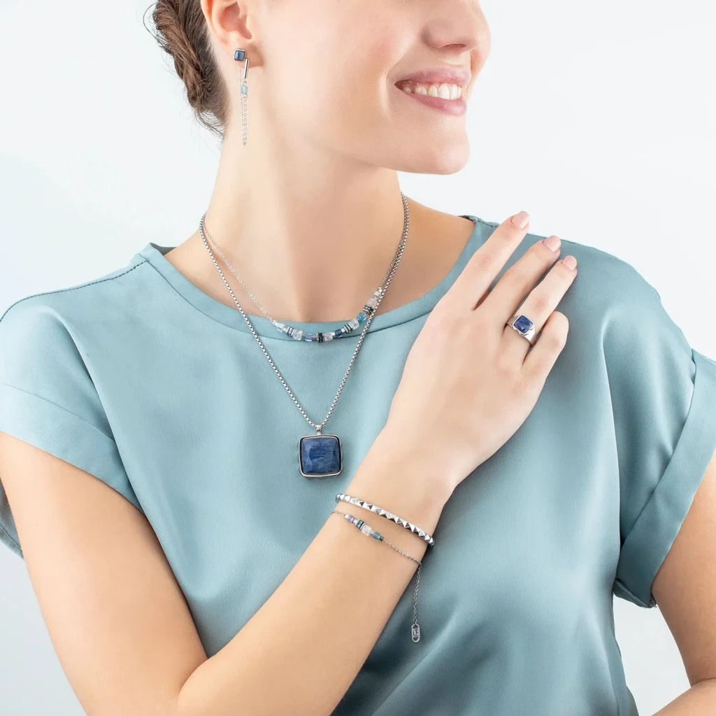 Кольцо Coeur de Lion Blue-Silver 1200/40-0717 60